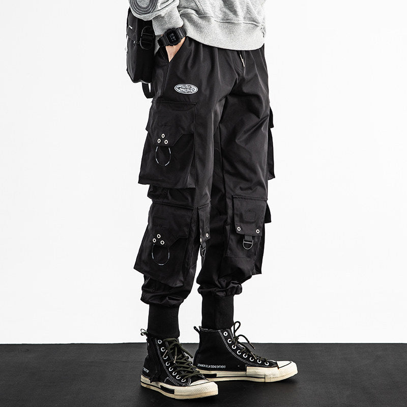 Pantalones Cargo Oversize Negro Urbano