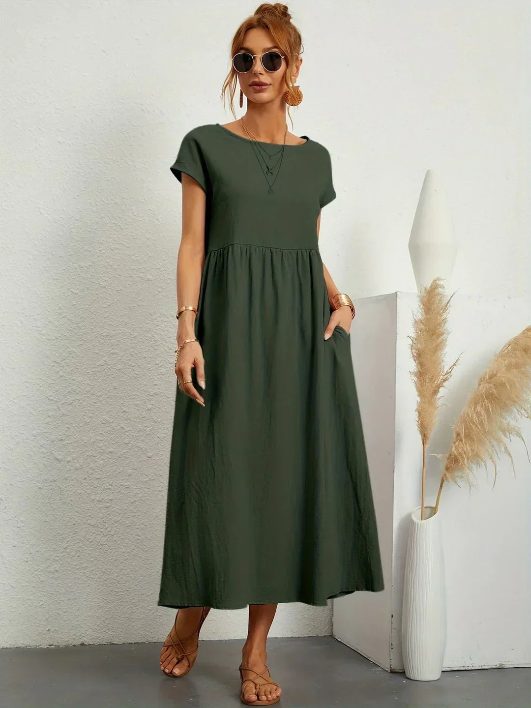 Jimena — Vestido fluido de elegancia atemporal