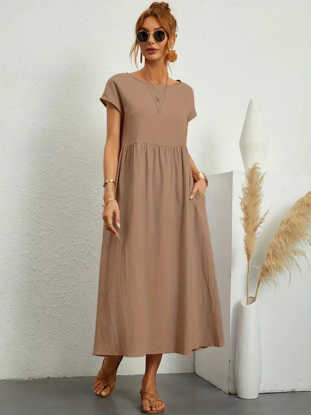 Jimena — Vestido fluido de elegancia atemporal