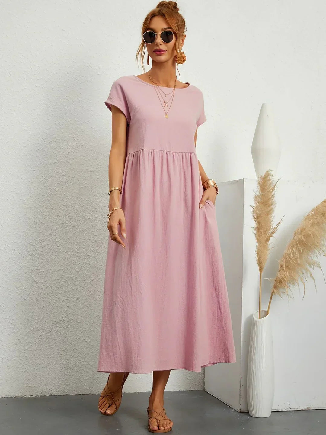Jimena — Vestido fluido de elegancia atemporal