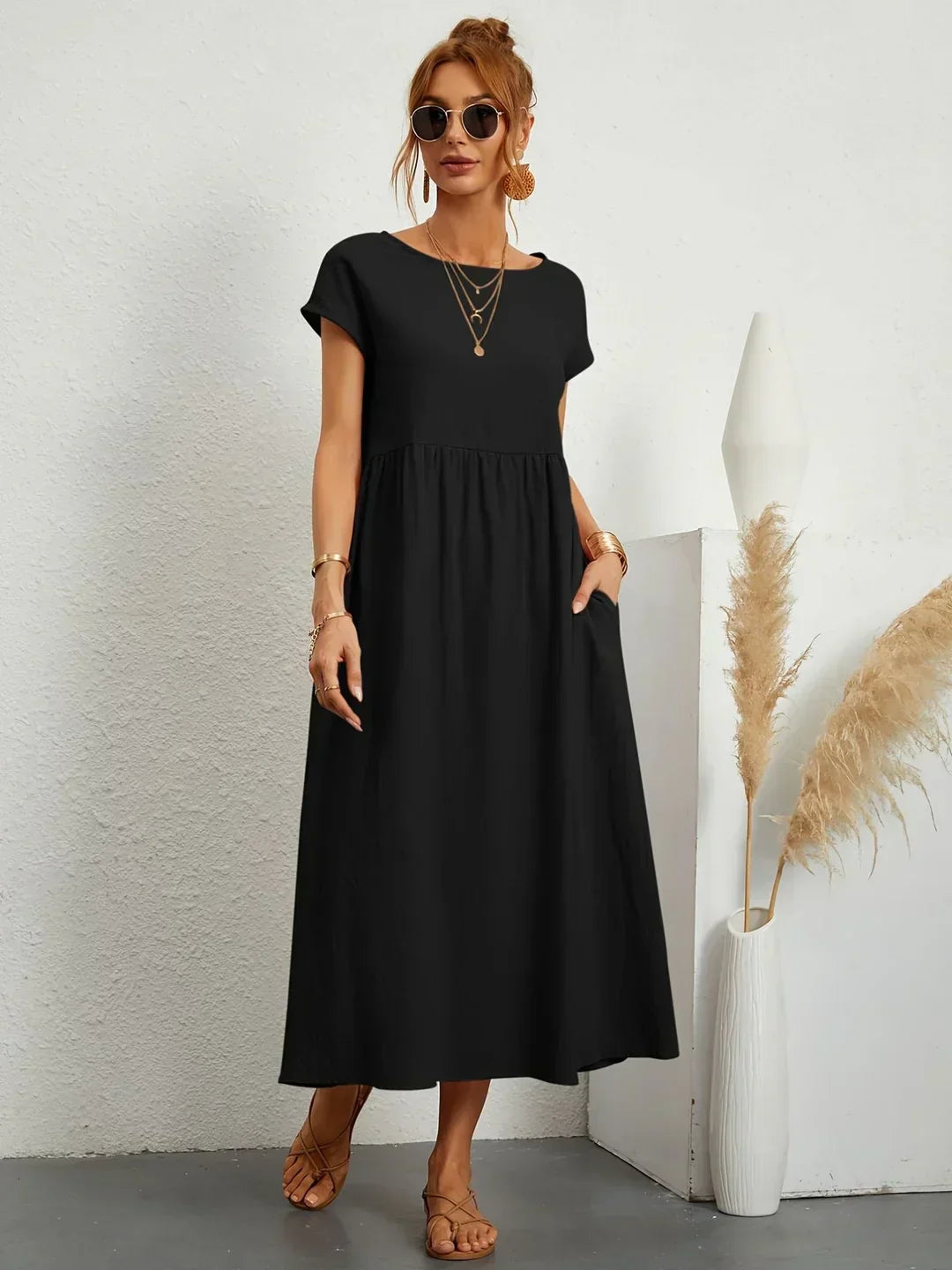 Jimena — Vestido fluido de elegancia atemporal
