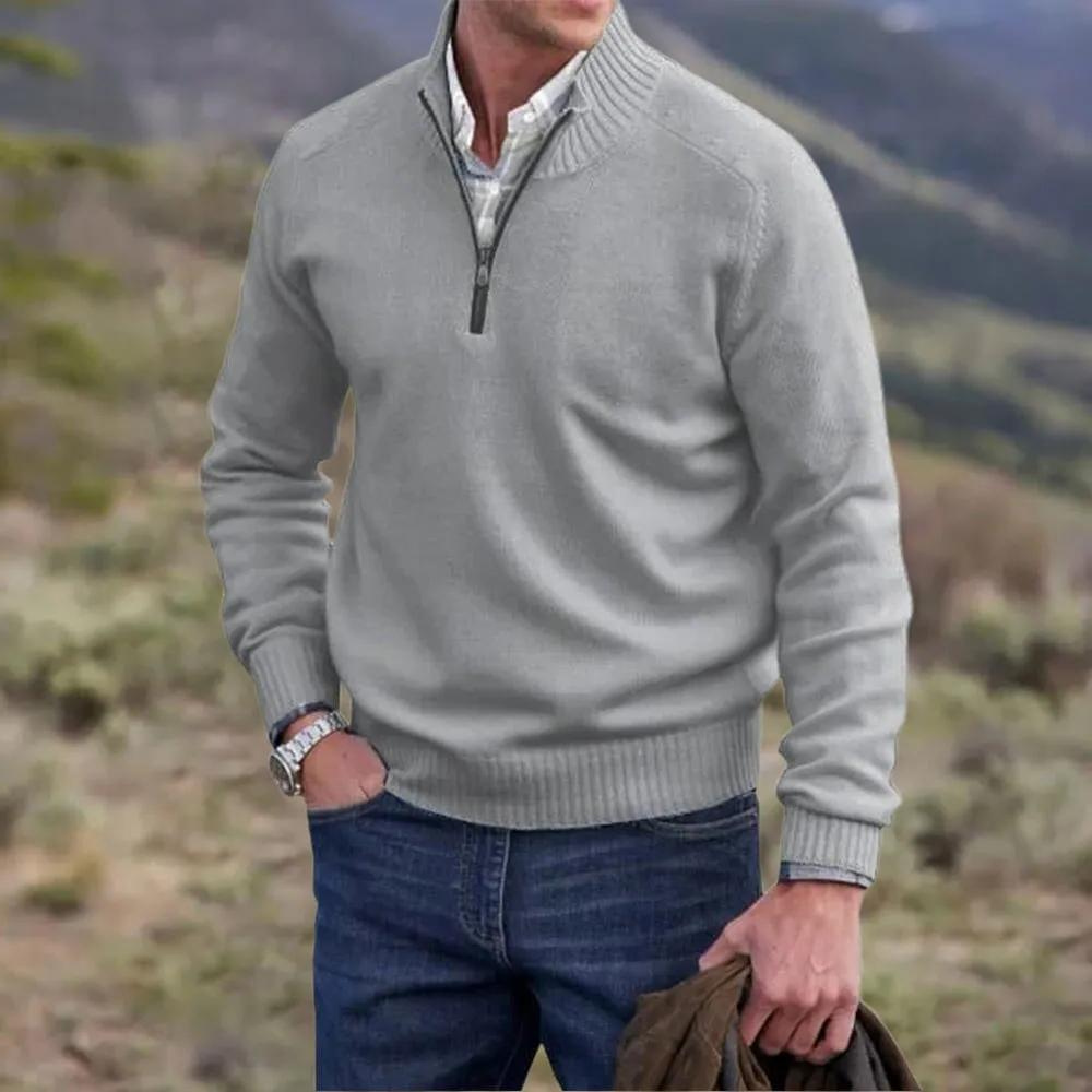 Lucas - Jersey moderno con cremallera