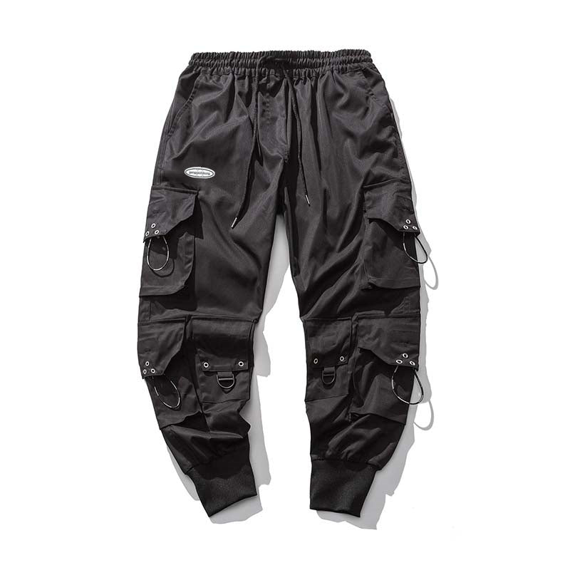 Pantalones Cargo Oversize Negro Urbano