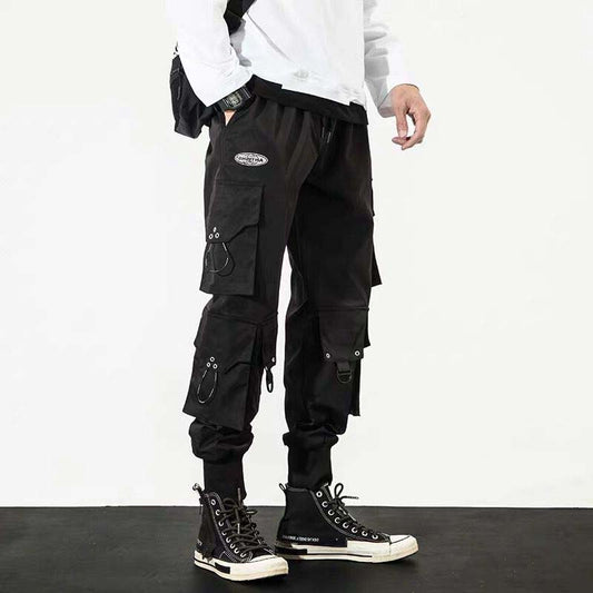 Pantalones Cargo Oversize Negro Urbano