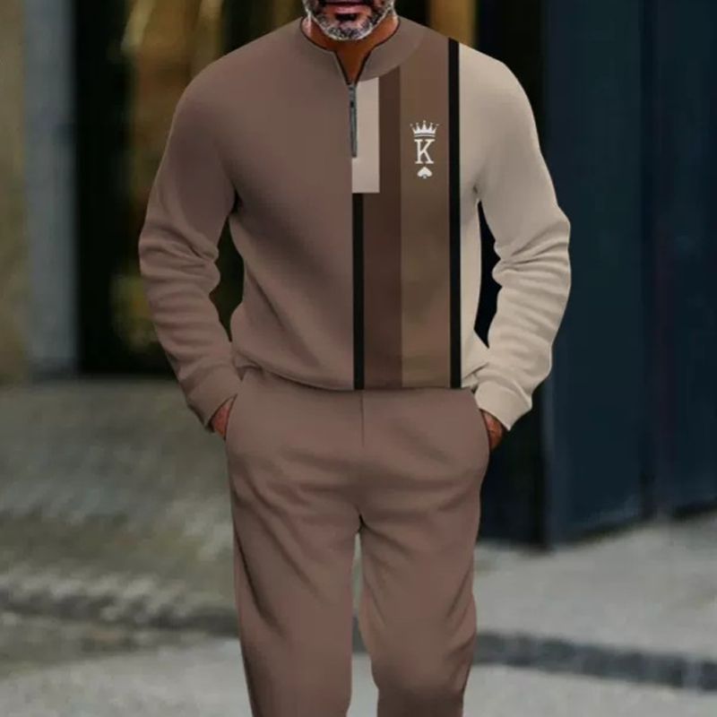 Javier - Conjunto Jersey + pantalón de hombre con estampado gráfico