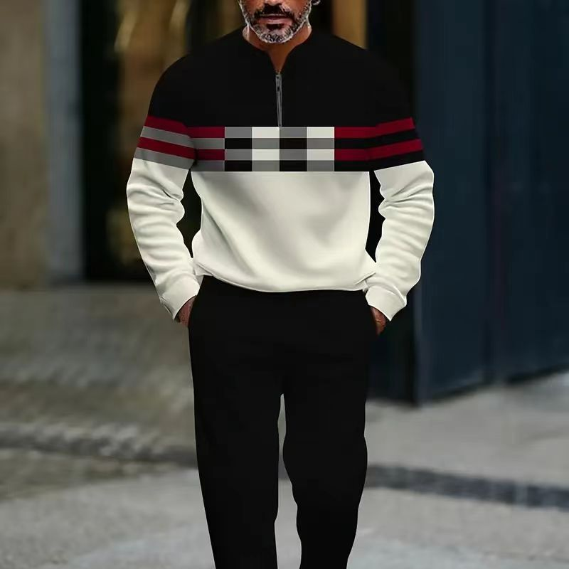 Javier - Conjunto Jersey + pantalón de hombre con estampado gráfico