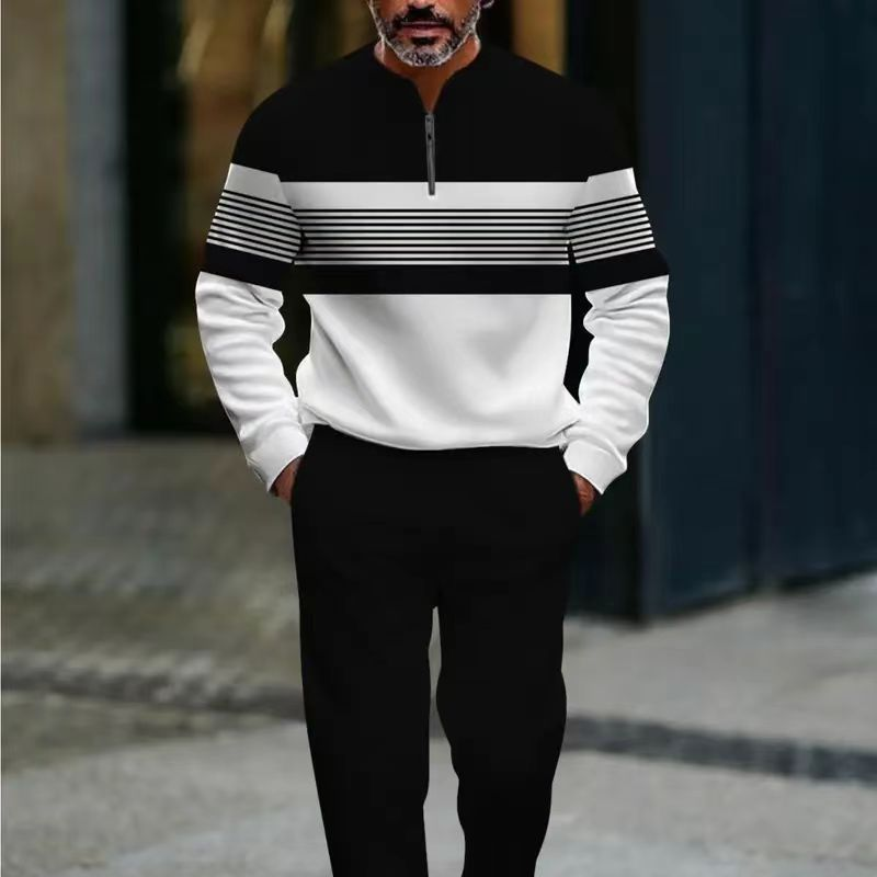 Javier - Conjunto Jersey + pantalón de hombre con estampado gráfico