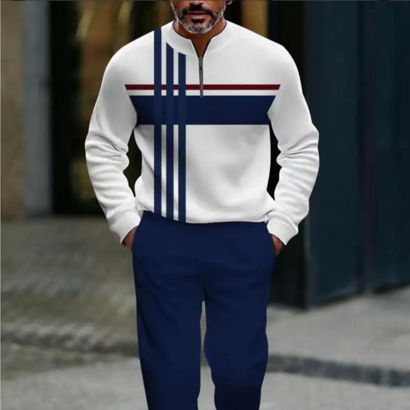 Javier - Conjunto Jersey + pantalón de hombre con estampado gráfico