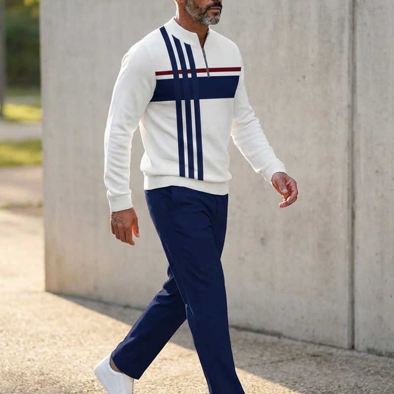 Javier - Conjunto Jersey + pantalón de hombre con estampado gráfico
